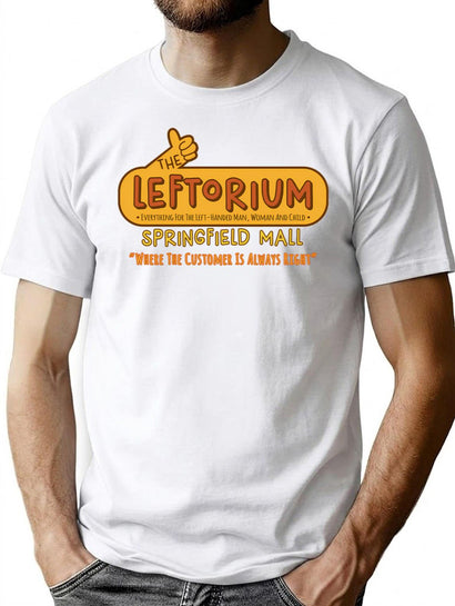 The Leftorium Store T-Shirt for Men & Women, T-Shirts Graphic Tee - Black