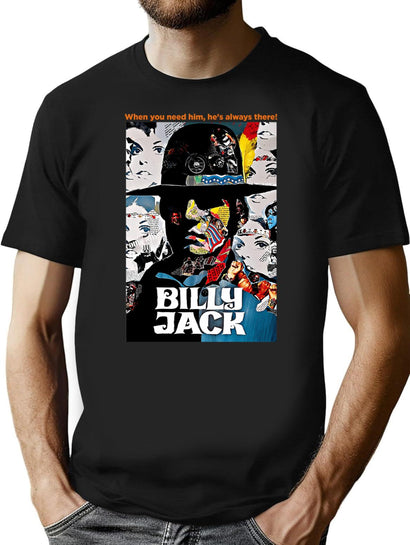 The Legend Of Billy Jack Poster T-Shirt for Men & Women, T-Shirts Graphic Tee - Black