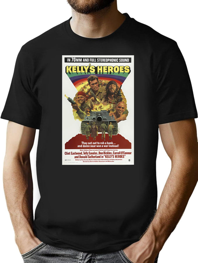 The Mischievous Oddball Movie Dog Naughty Kelly'S Heroes Vintage T-Shirt for Men & Women, T-Shirts Graphic Tee - Black