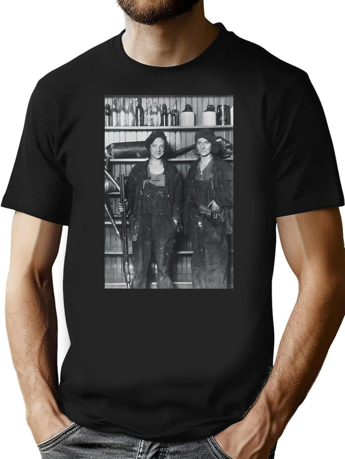 The Moonshine Girls Bootleg Graphic T-Shirt - Black