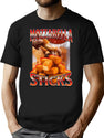 The Mozz Life - Mozzarella Cheese Sticks Vintage 90S Bootleg Style Bootleg Graphic T-Shirt - Black