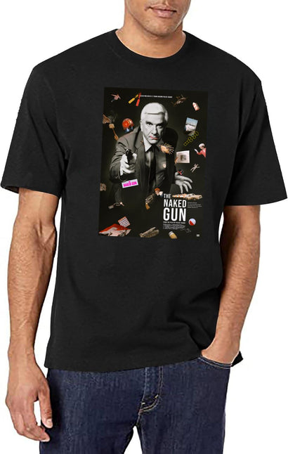 The Naked Gun Vintage T-Shirt for Men & Women, T-Shirts Graphic Tee - Black