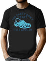 The Party Don'T Start 'Til I Croc In Birthday Vintage T-Shirt for Men & Women, T-Shirts Graphic Tee - Black