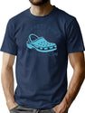 The Party Don'T Start 'Til I Croc In Birthday Vintage T-Shirt for Men & Women, T-Shirts Graphic Tee - Navy