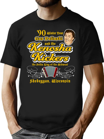 The Polka King Of The Midwest Dks T-Shirt for Men & Women, T-Shirts Graphic Tee - Black