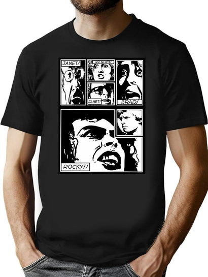 The Rocky Horro Picture Show T-Shirt for Men & Women, T-Shirts Graphic Tee - Black