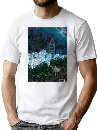 The Shadow Over Innsmouth - Art By Andrey Fetisov T-Shirt for Men & Women, T-Shirts Graphic Tee - Black