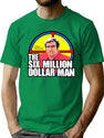 The Six Million Dollar Man Logo Vintage Premium Heavyweight Cotton T-Shirt - Green