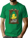 The Snuggly Duckling Tangled Sign Worn T-Shirt for Men & Women, T-Shirts Graphic Tee - Green