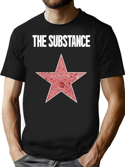 The Substance Movie Poster T-Shirt for Men & Women, T-Shirts Graphic Tee - Black