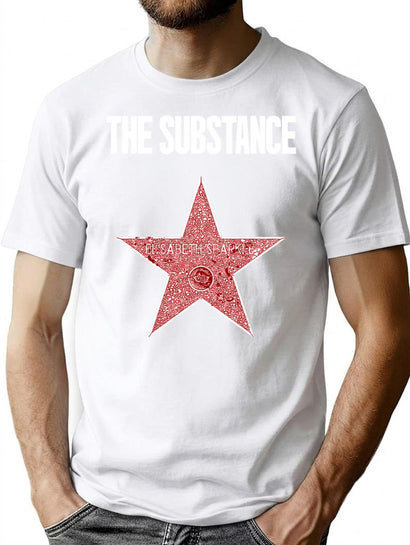 The Substance Movie Poster T-Shirt for Men & Women, T-Shirts Graphic Tee - Black