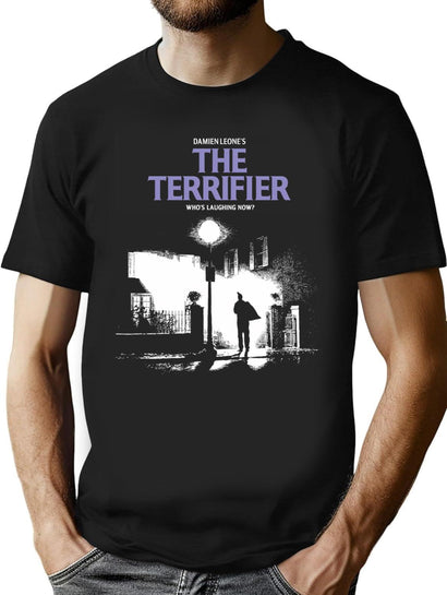 The Terrifier Exorcist T-Shirt for Men & Women, T-Shirts Graphic Tee - Black