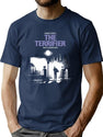 The Terrifier Exorcist T-Shirt for Men & Women, T-Shirts Graphic Tee - Navy