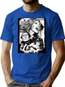 The Vampire Lovers - Hammer Horror Art Print T-Shirt for Men & Women, T-Shirts Graphic Tee - Blue