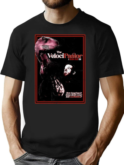 The Velocipastor T-Shirt for Men & Women, T-Shirts Graphic Tee - Black