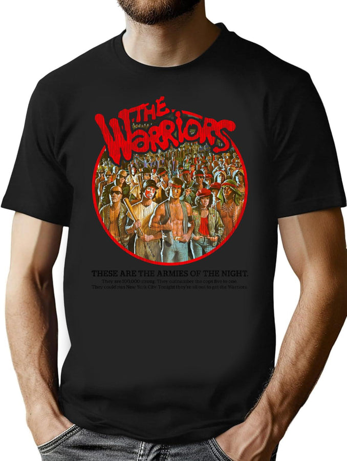 The Warriors Worn Out Lts T-Shirt for Men & Women, T-Shirts Graphic Tee - Black