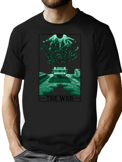 The Web Tarotesque - (Light) T-Shirt for Men & Women, T-Shirts Graphic Tee - Black