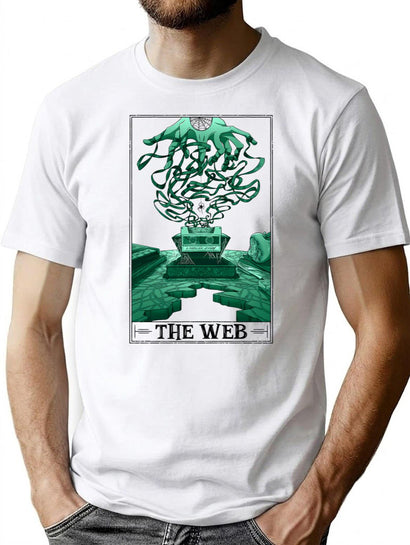 The Web Tarotesque - (Light) T-Shirt for Men & Women, T-Shirts Graphic Tee - Black