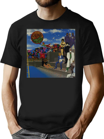 The Worlds T-Shirt for Men & Women, T-Shirts Graphic Tee - Black