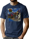 The Worlds T-Shirt for Men & Women, T-Shirts Graphic Tee - Navy