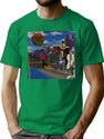 The Worlds T-Shirt for Men & Women, T-Shirts Graphic Tee - Green