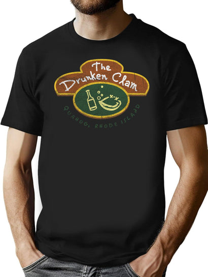 The drunken clam T-Shirt for Men & Women, T-Shirts Graphic Tee - Black