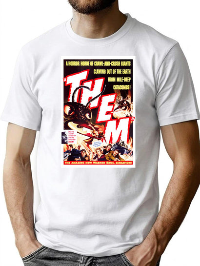 Them T-Shirt for Men & Women, T-Shirts Graphic Tee - Black