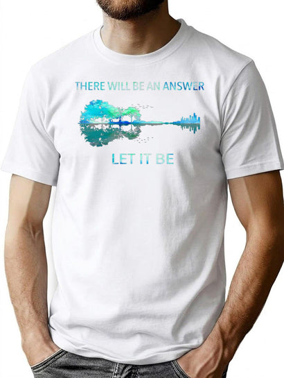 There Will Be an Answer Let It Be Essential 23 Premium Heavyweight Cotton T-Shirt - Black
