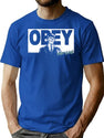 They Live Obey T-Shirt for Men & Women, T-Shirts Graphic Tee - Blue
