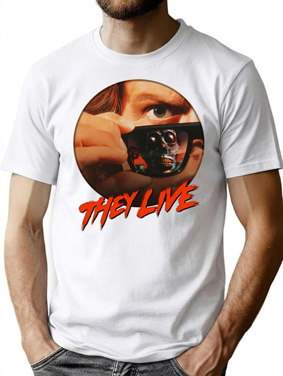 They Live T-Shirt for Men & Women, T-Shirts Graphic Tee - Black