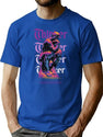 Thinker 90S Vintage Crack Bootleg Graphic T-Shirt - Blue