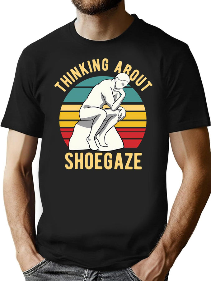 Thinking About Shoegaze Bootleg Graphic T-Shirt - Black