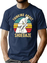 Thinking About Shoegaze Bootleg Graphic T-Shirt - Navy