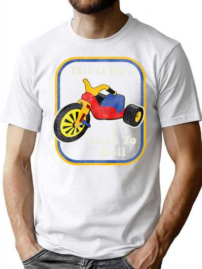 This Is How I Used To Roll Worn T-Shirt for Men & Women, T-Shirts Graphic Tee - Black