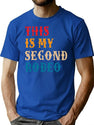 This Is My Second Rodeo - Funny Saying T-Shirt for Men & Women, T-Shirts Graphic Tee - Blue