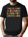 This Is What A Badass Landlord Looks Like T-Shirt for Men & Women, T-Shirts Graphic Tee - Black
