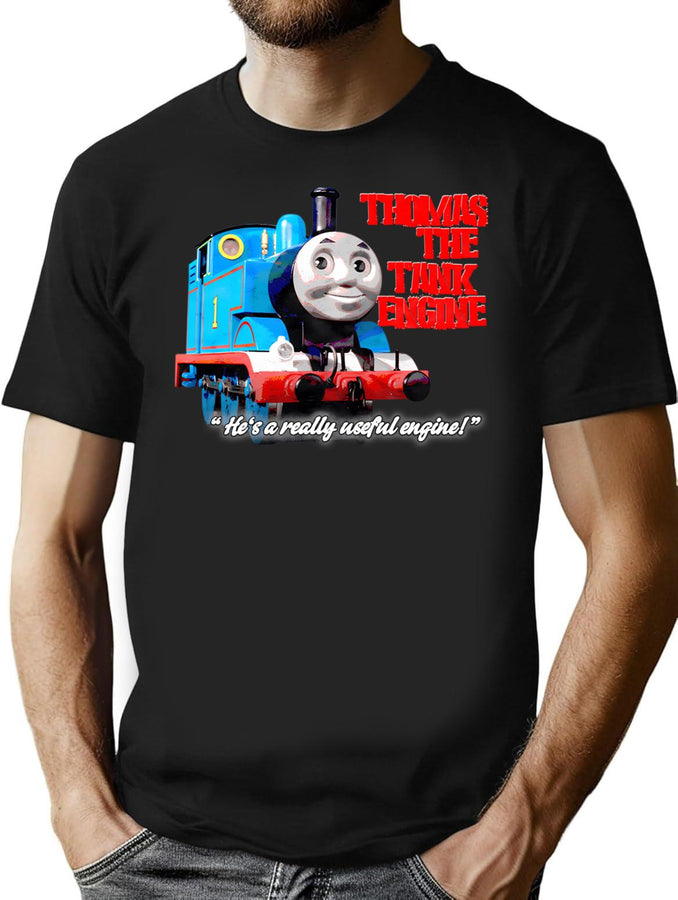 Thomas The Tank Engine Bootleg Bootleg Graphic T-Shirt - Black