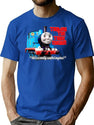 Thomas The Tank Engine Bootleg Bootleg Graphic T-Shirt - Blue