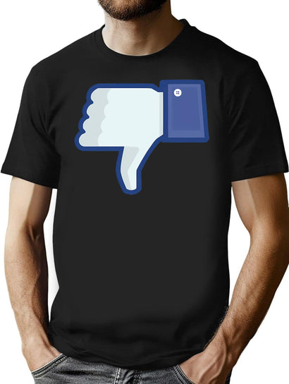 Thumbs Down T-Shirt for Men & Women, T-Shirts Graphic Tee - Black