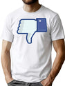 Thumbs Down T-Shirt for Men & Women, T-Shirts Graphic Tee - White