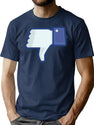 Thumbs Down T-Shirt for Men & Women, T-Shirts Graphic Tee - Navy