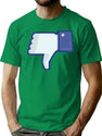 Thumbs Down T-Shirt for Men & Women, T-Shirts Graphic Tee - Green