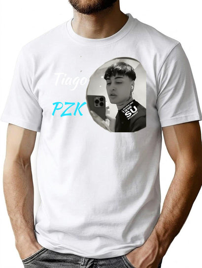 Tiago Pzk Funny Meme Vintage T-Shirt for Men & Women, T-Shirts Graphic Tee - Black