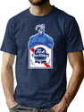 Tick Blue Ribbon T-Shirt for Men & Women, T-Shirts Graphic Tee - Navy