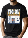 Tig Ol' Bittes - Big Boobs - Funny T-Shirt for Men & Women, T-Shirts Graphic Tee - Green