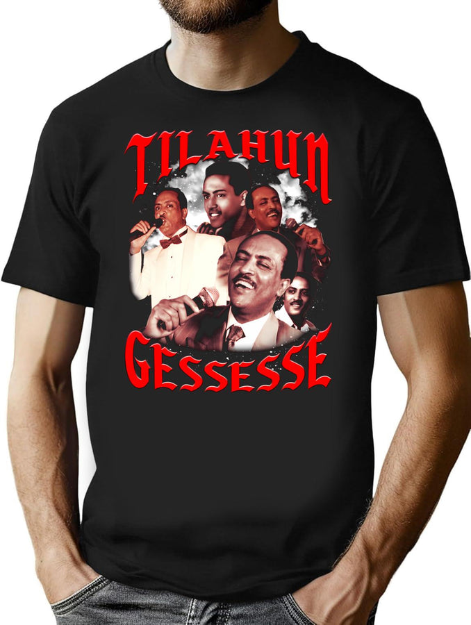Tilahun Gesese Bootleg Bootleg Graphic T-Shirt - Black