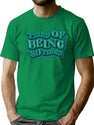 Tired Of Being So Tired Earth Green Bootleg Graphic T-Shirt - Green