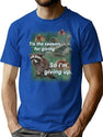 Tis The Season Raccoon T-Shirt for Men & Women, T-Shirts Graphic Tee - Blue