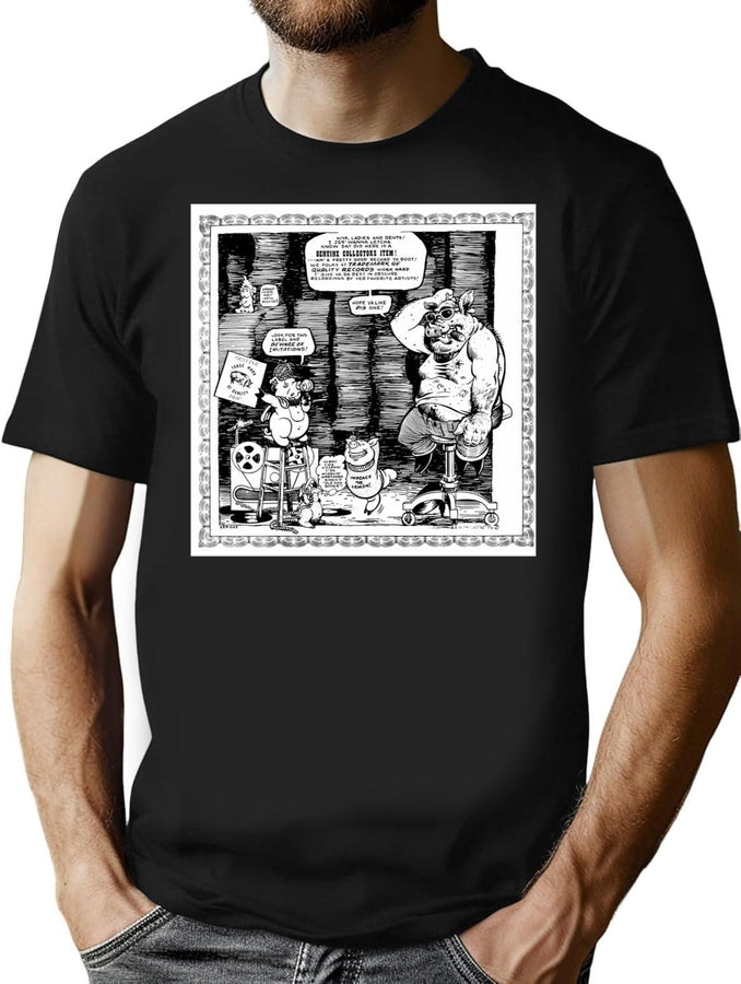 Tmoq Full Sheet Bootleg Graphic T-Shirt - Black