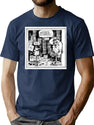 Tmoq Full Sheet Bootleg Graphic T-Shirt - Navy